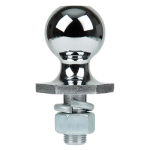REESE Towpower InterLock Hitch Ball with Hex Design and Chrome Finish REESE Towpower InterLock hitch ball, hex design, chrome, 1-7/8 inch ball, 2000 LB capacity