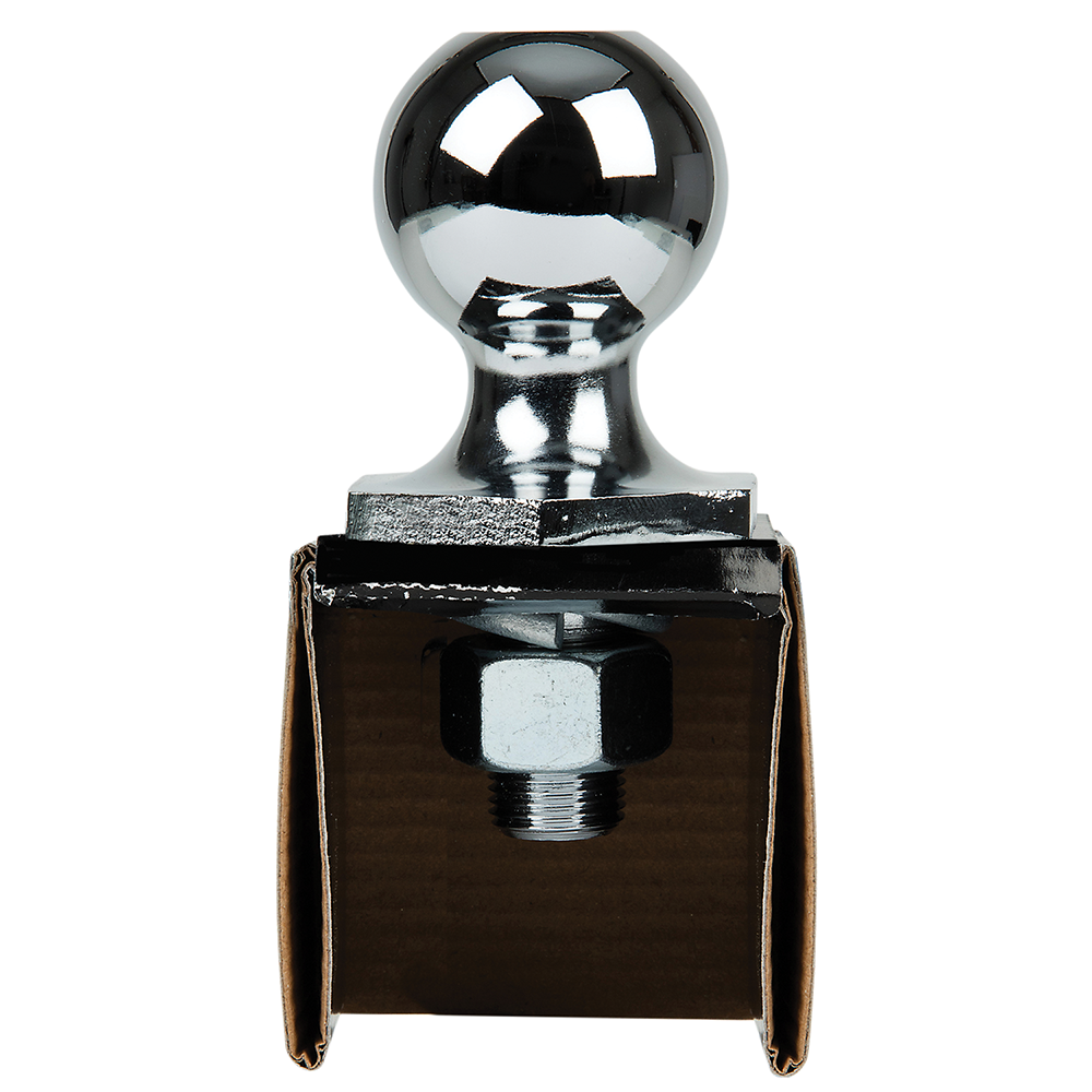 REESE Towpower InterLock Hitch Ball with Hex Design and Chrome Finish REESE Towpower InterLock hitch ball, hex design, chrome, 1-7/8 inch ball, 2000 LB capacity
