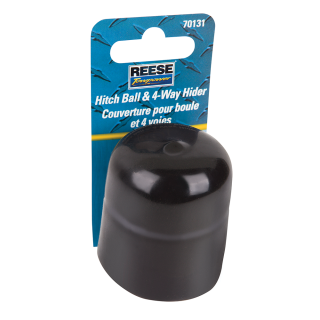 REESE Towpower Durable Hitch Ball and Wiring Cover REESE Towpower black vinyl hitch ball cover with wiring pocket