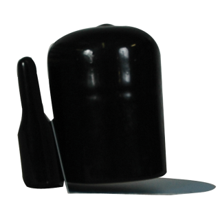 REESE Towpower Durable Hitch Ball and Wiring Cover REESE Towpower black vinyl hitch ball cover with wiring pocket