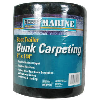 REESE Towpower Marine Carpet Roll for Boat Trailer Bunks REESE Towpower Marine carpet roll, 8x144 inches, non-abrasive and non-marking material
