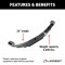 Lippert Replacement Leaf Spring for RV Trailers - 26 Inch, 2600 lbs Replacement 26 inch leaf spring for RV trailer suspension by Lippert, 2600 lbs capacity
