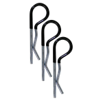 REESE Towpower Hitch Pin Comfort Grip Clips for Secure Hitch REESE Towpower hitch pin clips with vinyl coating for secure grip on Class I-IV receivers