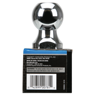 REESE Towpower Standard Chrome Hitch Ball with Interlock System Chrome finished REESE Towpower hitch ball with 1-7/8 inch diameter and Interlock system