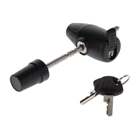 REESE Towpower Adjustable Coupler Lock with 360 Degree Rotation REESE Towpower adjustable coupler lock with 360 degree rotating head and key slot cover