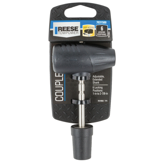 REESE Towpower Adjustable Coupler Lock with 360 Degree Rotation REESE Towpower adjustable coupler lock with 360 degree rotating head and key slot cover