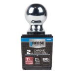 REESE Chrome Finish Hitch Ball - 2 Inch, 8,000 lbs Capacity REESE hitch ball with chrome finish, 2 inch ball diameter and 8,000 lbs capacity