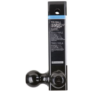 REESE Tri-Ball Mount for Heavy-Duty Towing with 2-Inch Receiver REESE tri-ball mount with black powder coat for heavy towing.