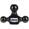 REESE Tri-Ball Mount for Heavy-Duty Towing with 2-Inch Receiver REESE tri-ball mount with black powder coat for heavy towing.