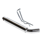 REESE Towpower heavy duty hitch pin securing a ball mount in a 3-inch hitch receiver