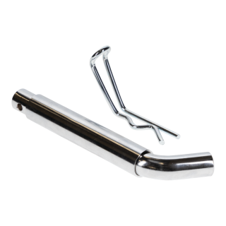 REESE Towpower heavy duty hitch pin securing a ball mount in a 3-inch hitch receiver