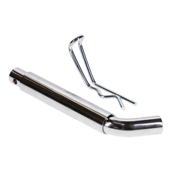 REESE Towpower heavy duty hitch pin securing a ball mount in a 3-inch hitch receiver
