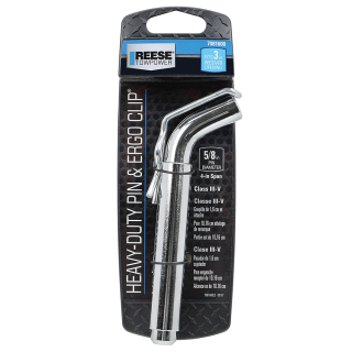 REESE Towpower heavy duty hitch pin securing a ball mount in a 3-inch hitch receiver