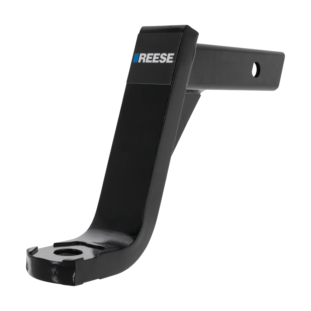 REESE Towpower InterLock Ball Mount with Hex Design REESE Towpower InterLock ball mount with black powder coated finish