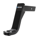 REESE Towpower InterLock Ball Mount with Hex Design REESE Towpower InterLock ball mount with black powder coated finish