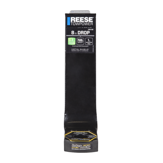 REESE Towpower InterLock Ball Mount with Hex Design REESE Towpower InterLock ball mount with black powder coated finish