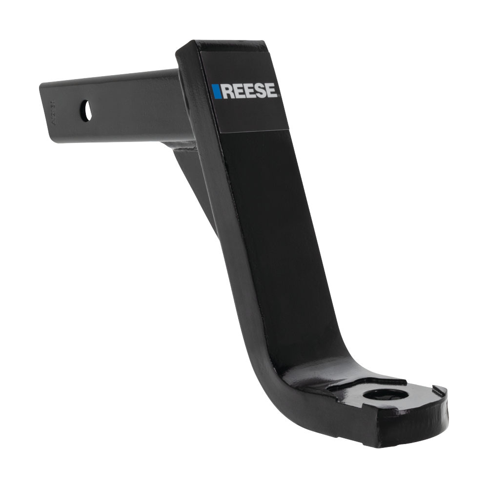 REESE Towpower InterLock Ball Mount with Hex Design REESE Towpower InterLock ball mount with black powder coated finish