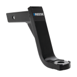 REESE Towpower InterLock Ball Mount with Hex Design REESE Towpower InterLock ball mount with black powder coated finish