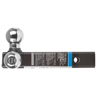 REESE specialty ball mount, black powder coat, fits 2-inch receiver, tri-ball, high-capacity towing