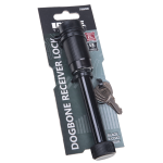 REESE Towpower Dogbone Receiver Lock for Trailer Security REESE Towpower dogbone style receiver lock with push-button key and rubber cover for trailer protection