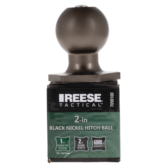 REESE Tactical Hitch Ball 2 Inch - Secure Towing Solution REESE Tactical hitch ball 2 inch, ideal for secure and reliable towing.