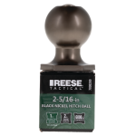 REESE Tactical 2-5/16 Inch Black Nickel Hitch Ball REESE Tactical hitch ball with 2-5/16 inch diameter and 6,000 lbs capacity
