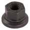 Lippert Swiveling Flange Wheel Lug Nut with Black Zinc Finish Black zinc-plated swiveling flange wheel lug nut by Lippert, resists rust and corrosion
