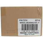Bearing kit for 1 inch hubs including cups, cones, grease seal, and cotter pin