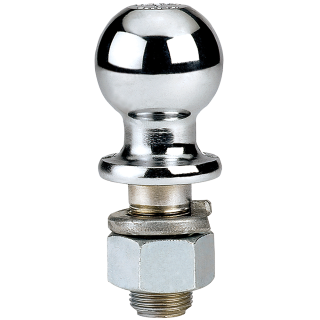 Secure REESE Hitch Ball with Chrome Finish and 6000 lbs Capacity REESE hitch ball with 2 inch diameter, chrome finish, 6000 lbs capacity, ideal for towing securely.