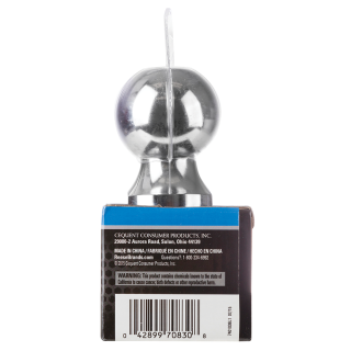 Secure REESE Hitch Ball with Chrome Finish and 6000 lbs Capacity REESE hitch ball with 2 inch diameter, chrome finish, 6000 lbs capacity, ideal for towing securely.