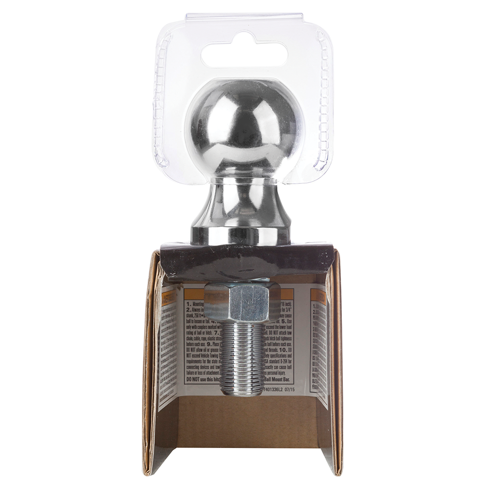 REESE Chrome 1-7/8 Inch Hitch Ball for Secure Towing REESE 1-7/8 inch chrome hitch ball with 2,000 lbs capacity for secure towing