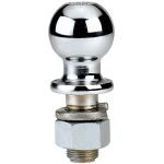 REESE Hitch Ball - Chrome, 1-7/8 Inch, 2000 lbs Capacity, Secure Tow REESE hitch ball in chrome finish with 1-7/8 inch diameter, suitable for secure trailer towing with 2000 lbs capacity