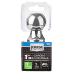 REESE Hitch Ball - Chrome, 1-7/8 Inch, 2000 lbs Capacity, Secure Tow REESE hitch ball in chrome finish with 1-7/8 inch diameter, suitable for secure trailer towing with 2000 lbs capacity