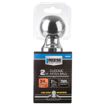 REESE Trailer Hitch Ball - 2 inch Diameter, Chrome Finish REESE hitch ball with 2 inch diameter, chrome finish and 3500 lbs capacity