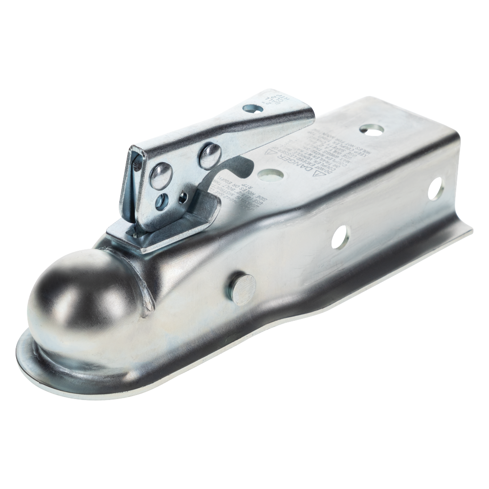 REESE Towpower Steel Trailer Coupler with Trigger Handle REESE Towpower steel coupler with trigger handle and adjustable lock nut