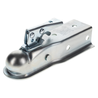 REESE Towpower Steel Trailer Coupler with Trigger Handle REESE Towpower steel coupler with trigger handle and adjustable lock nut