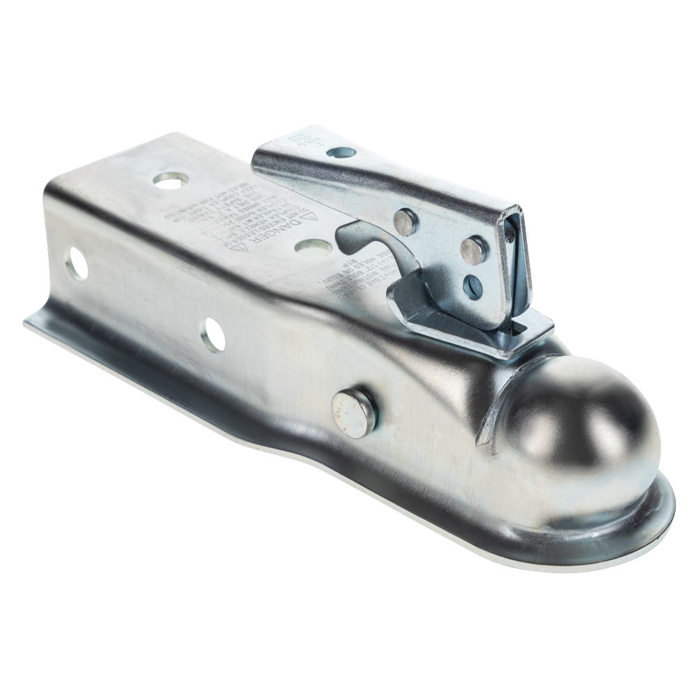 REESE Towpower Steel Trailer Coupler with Trigger Handle REESE Towpower steel coupler with trigger handle and adjustable lock nut