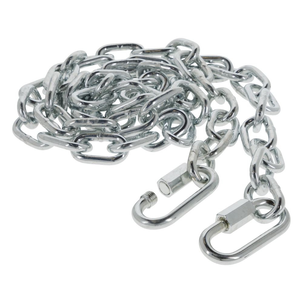 REESE safety chains with 72-inch length and 5000 lbs capacity in bright zinc finish