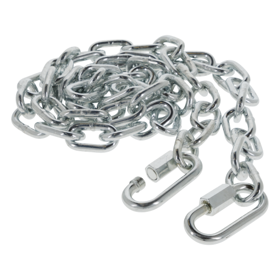 REESE safety chains with 72-inch length and 5000 lbs capacity in bright zinc finish