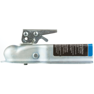 REESE Towpower Trailer Coupler with 2 Inch Ball and Trigger Latch REESE Towpower trailer coupler with zinc finish and 2 inch ball size