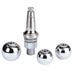 REESE chrome hitch ball system with three interchangeable sizes