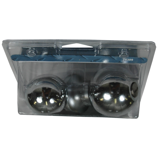 REESE Towpower Interchangeable Chrome Hitch Ball System REESE chrome hitch ball system with three interchangeable sizes