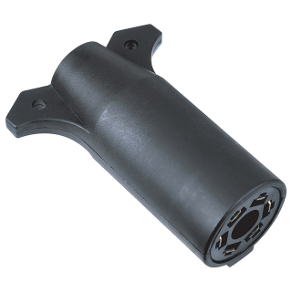 REESE Towpower Adapter 7-Way Blade to 6-Pin Trailer Connector REESE Towpower adapter converting 7-way blade connector to 6-pin trailer connector