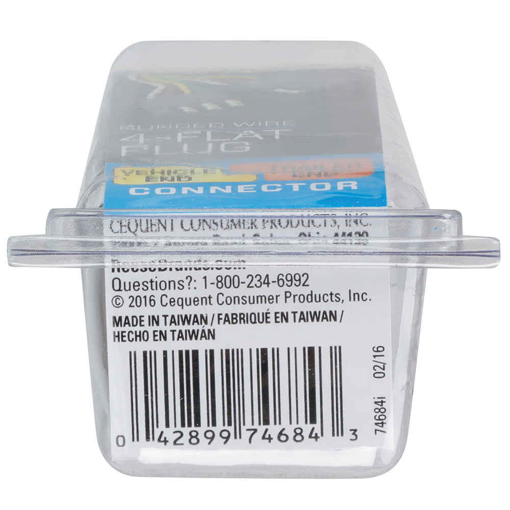 REESE Towpower towing connector loop featuring 4-Flat connector and 18 gauge bonded wire
