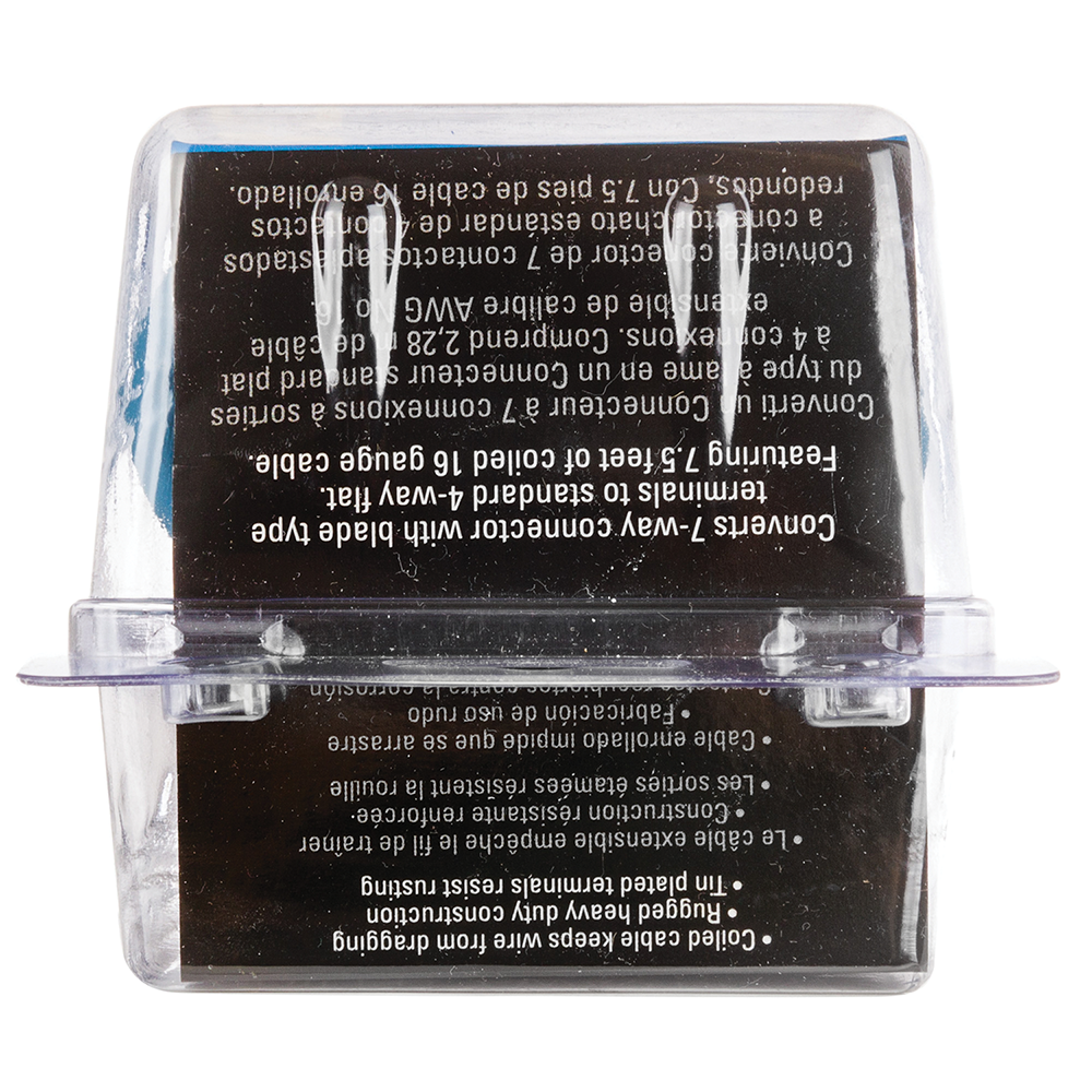 REESE Towpower blue coiled electrical adapter for 7-way to 4-way conversion