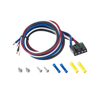 Versatile pigtail wiring harness for transferring brake controller between vehicles