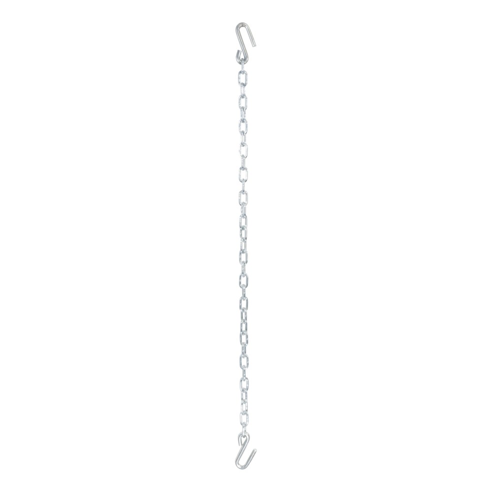 CURT safety chain with S-hooks, grade-30 steel, 48-inch length and 5000 lbs capacity