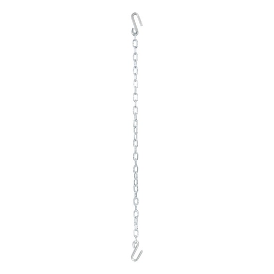 CURT Safety Chain with Grade-30 Steel and 5000 lbs Capacity CURT safety chain with S-hooks, grade-30 steel, 48-inch length and 5000 lbs capacity