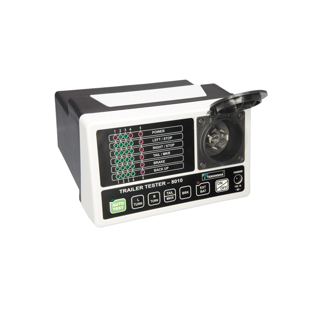Trailer Tester for Efficient Trailer Wiring Diagnostics Trailer Tester device testing trailer wiring and battery voltage