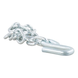 CURT Safety Chain with 7,000 lbs Capacity and S-Hook CURT Safety Chain featuring a 7,000 lbs capacity with attached S-hook for secure trailer towing